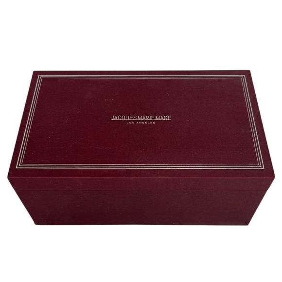 Authentic Jacques Marie Mage JULLIEN Sunglasses Burgundy EMPTY BOX & Accessories - Picture 2 of 5